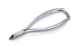 Pinzas para cutículas de un solo resorte cromado de acero inoxidable OMI Nghia OMI, recortador de cutículas vietnamita, removedor de piel muerta - Product Image 2