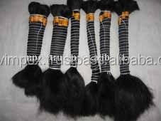 Vente chaude de cheveux en vrac Remy. Prix de gros meilleurs cheveux humains en vrac indiens vierges naturels bouclés. Cheveux indiens en vrac non transformés - Product Image 4