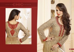 EID – robe de soirée spéciale de meilleure qualité, tenue de costume de couleur noire ANARKALI SALWAR au meilleur prix de gros en tissu GEORGETTE pour femmes - Product Image 3