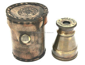 Télescope de poche antique nautique fait à la main avec boîte en cuir par Calvin artisanat - Product Image 3