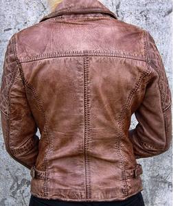 Veste en cuir de motard asymétrique à fermeture éclair très demandée, logo frontal, style tendance, vêtements pour hommes et femmes, approvisionnement OEM - Product Image 2