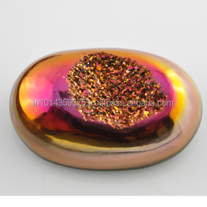 
 
 
 Piedras Preciosas de Ágata Natural con Recubrimiento de Drusa Sueltas al por Mayor para la Fabricación de Joyas - Forma de Ventana de Perla Dorada, Todos los Colores, Fabricación en India - Product Image 2