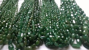 Cuentas sueltas de Esmeralda natural en verde para pulseras Material de piedra - Product Image 5