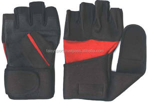 Gym Exercise <b>Gloves</b> Weightlifting Powerlifting <b>Gloves</b> Sport Fitness <b>Fingerless</b> with Wrist Support Black 2024 Design - Product Image 3