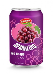 Exportador más vendido, agua con gas, jugo de manzana roja con gas, 330ml, marcas de bebidas JOJONAVI, OEM ODM - Product Image 3