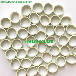 008 Small Size Wide Solid White Rubber Band for Binding / HOT Seller compound rubber bands export to the United Kingdom