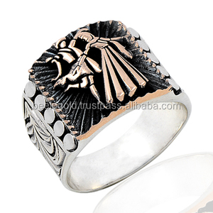 925K Sterling Silver Circassian Men <b>Ring</b> - Product Image 1