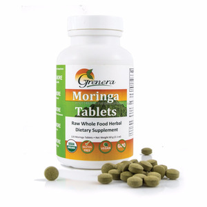 Fournisseurs de comprimés d'extrait de plantes de Moringa cultivées dans la nature offrant des ventes en bouteilles - Product Image 1