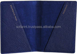 Porte-passeport en cuir pu, avec pochette polyvalente, portefeuille et porte-monnaie - Product Image 3