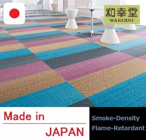 Carreaux de tapis décoratifs à motifs fabriqué au japon, 1 pièce, petits lots disponibles, qualité supérieure, ignifuge