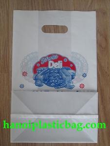 Die cut handle plastic bag good printing and competitive price - Product Image 2