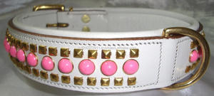 Embroidered Animal Pattern Eco-Friendly Leather Dog <b>Collar</b> & Stylish <b>Pet</b> <b>Leash</b> by REAL - Product Image 2