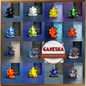 Estatua de Cristal Grande del Dios Ganesha para Decoración del Hogar - Product Image 6