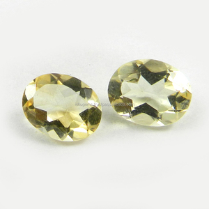 Igi Gia ได้รับการรับรอง4.1 CTS Citrine ธรรมชาติอัญมณีหลวม8x10มม. รูปไข่ตัดสีเหลืองคริสตัลรักษาความร้อนสำหรับการทำเครื่องประดับ - Product Image 1