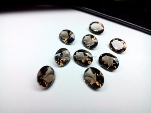 Quartz8ควันธรรมชาติ * 10มม. รูปไข่อัญมณีหลวม - Product Image 6