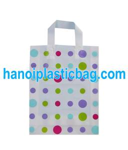 Sac de courses en plastique recyclable en PEHD avec soufflet latéral et poignée Flexiloop, imprimé en héliogravure, Softloop, prix attractif, bonne qualité - Product Image 4