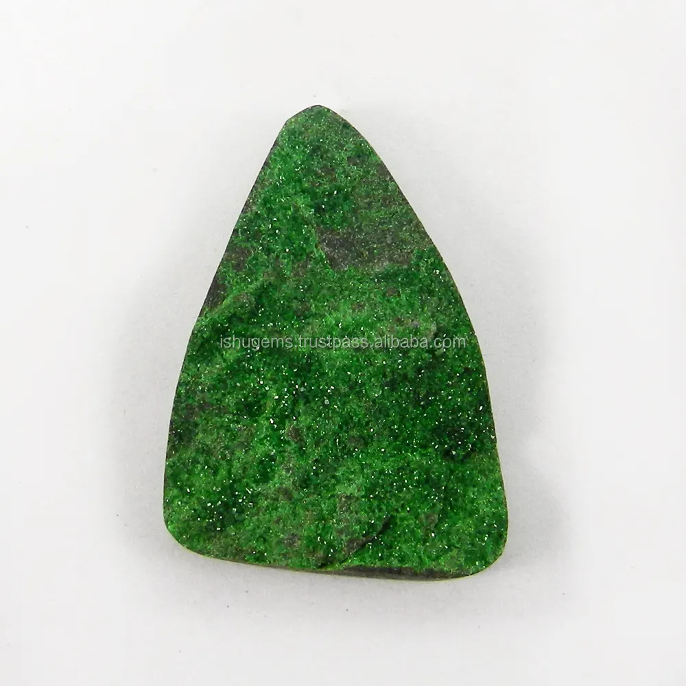 3 x4cm Fancy Freeform Fine Minerals Uvarovite granato 19.12 Gms, pietra preziosa naturale allentata IG3273
