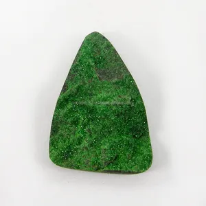 3X4cm Fancy Freeform Fine Minerals Uvarovite Garnet 19,12 Gms, Piedra preciosa natural Piedra preciosa suelta IG3273