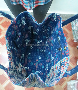 Lavinas Indian Cotton <b>Tote</b> <b>Bag</b> with Mandala Design for Women Shopping Purse From India Size 14x18x7 - Product Image 3