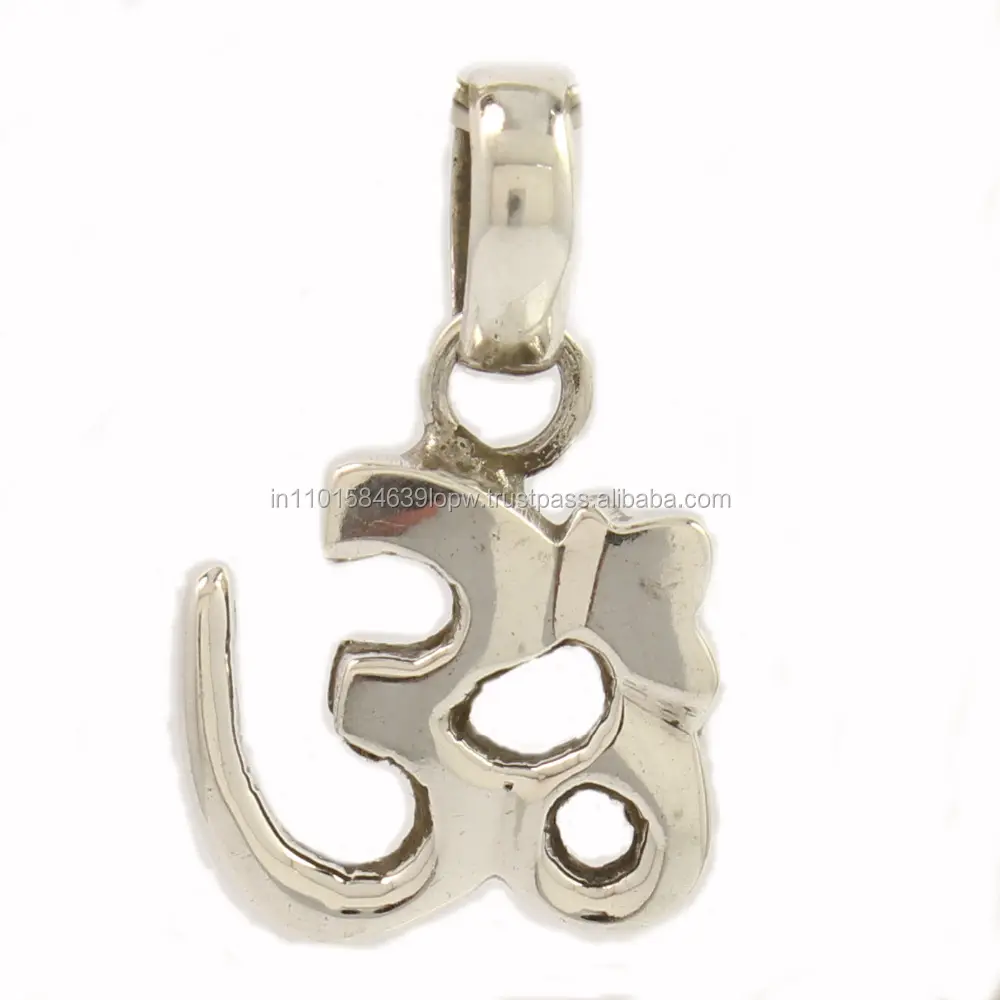 Trending 925 Massief Sterling Zilver Effen Om Design Handgemaakte Sieraden Charme Hanger Indiase Zilveren Sieraden