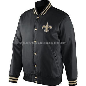 Satén personalizado varsity Jackets estilo americano de los hombres/mujeres bombardero chaquetas - Product Image 3