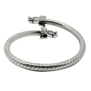 Bracelet manchette en argent sterling 925 Shri Ashapura Jewels, style bohème, motif chrétien, bijoux de mariage en argent uni - Product Image 5