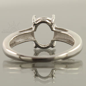 Anillo de Plata de Ley 925 con forma ovalada, 7x9mm, cualquier tamaño, Semi montaje, aniversario, regalo de amor - Product Image 4