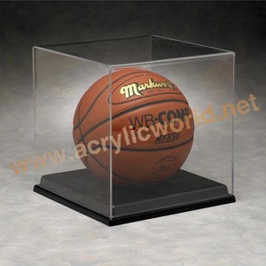 อะคริลิคกล่องฟุตบอล/อะคริลิคบาสเกตบอลผู้ถือจอแสดงผลคริลิคบอลกล่อง - Product Image 4