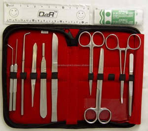 Medical Student Dissection Kit 18-Piece Manual <b>Instrument</b> Set With Steel Forceps and Scalpel Blade - Product Image 1