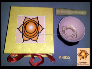 Bronce hecho a mano siete mezcla de metal tibetano el SACRAL CHAKRA Singing Bowl bonito sonido para megitation en embalaje de regalo - Product Image 3