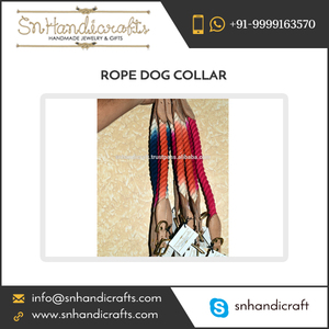 Collar y Correa para Perro de Cuerda y Cuero de Alta Calidad con Diseños Coloridos de Galaxias - Product Image 1