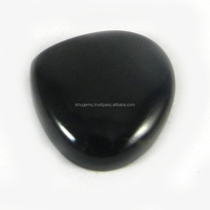 3.78 Gms ธรรมชาติสีดำเจ็ทหิน Cabochon รูปหัวใจ19*20มิลลิเมตรพลอยสำหรับเครื่องประดับ IG0506 - Product Image 1