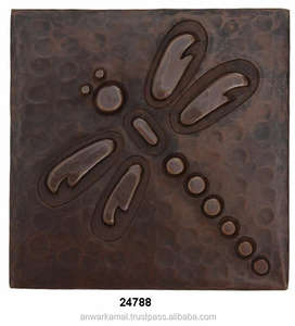 Azulejos de cocina antiguos de cobre y plata de diseño elegante de alta calidad para el hogar - Product Image 1