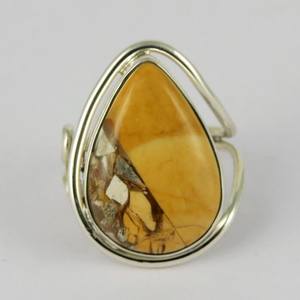 Anillos de plata de ley 925 con forma de pera, joyería de plata fresca, diseño único, venta al por mayor - Product Image 2