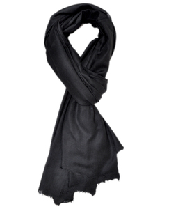 Cozy 100% Cashmere <b>Wool</b> Printed Geometric Digital Print Black Long Spring Scarf Lightweight Warm Offers Ultimate Comfort - Product Image 1