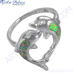 Wholesale OEM 925 Sterling Silver Fish Design Zircon Inlay <b>Ring</b> Rhodium Plated Fine Jewelry for Women <b>Wedding</b> Parties - Product Image 3