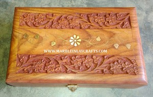 Top Quality Handmade Mother Of Pearl Wooden Jewelry Box Square Shape For Wedding Gifting And Home Decoration In Best Price - Product Image 3
