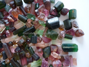 Tourmaline naturelle brute, pierres précieuses en vrac, couleurs mélangées |   Origine indienne |   Non chauffé |   Coscatlexports DS1A0480 - Product Image 5