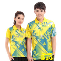 Maillot de Tennis de Table Homme Grande Taille Haute Qualité Col Roulé Brodé Logo Personnalisé Respirant Séchage Rapide 100% 3D