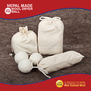 Boules de séchage en laine de Nouvelle-Zélande 100% fabriquées au Népal, écologiques, sans produits chimiques, réutilisables, adoucissant naturel pour tissus, boules de lavage, disques - Product Image 4
