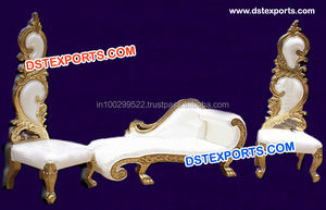 Meubles de scène sculptés en argent pour mariage, meubles élégants pour mariage, fabricant de canapés design pour mariage, décoration d'événements en Australie - Product Image 3