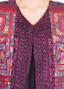 Veste sans manches pour femme, style ethnique vintage, brodée à la main, traditionnelle indienne Banjara, mettant en valeur un style intemporel - Product Image 6