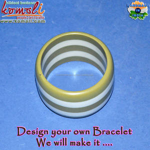 Combo Color Stripe <b>Bangles</b> Bracelets Cuffs Resin Fashion Bracelet Wholesale Indian Jewelry - Product Image 6