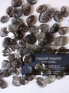 
 
 
 Piedras Preciosas Sueltas de Cuarzo Rutilado Negro Natural al por Mayor de la India, Formas Elegantes, Tamaños Variados, Pesos Surtidos - COSZCATL EXPORTS - Product Image 4