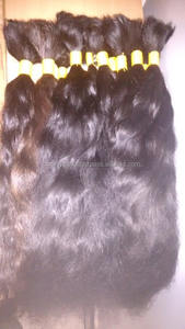 Extensiones de Cabello Virgen Indio Remy de Donante Joven, Ondulado, Más Vendidas, Cabello a Granel, Trama Doble, 100g, de la India - Product Image 5