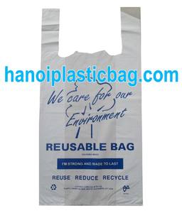 Bolsa de Plástico para Camisetas con Refuerzo Lateral, Impresión Flexográfica, Biodegradable, HDPE, con Asa, Precio Económico, Vietnam - Product Image 2