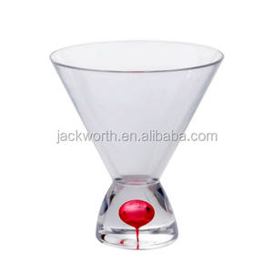 Swirly Drop Embossed <b>Plastic</b> Acrylic <b>Martini</b> <b>Glass</b> - Product Image 4