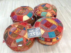 หมอนอิงเบาะนั่งทรงกลมโบฮีเมียนปักลายแมนดาลาพื้นทรงกลม - Product Image 2