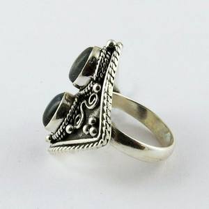 Royal Look-Anillo de Plata de Ley 925 con gema labradorita, joyería artesanal - Product Image 4