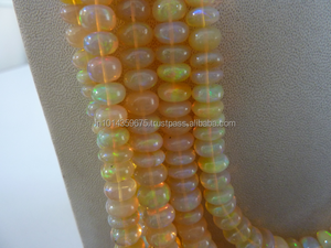 Top qualité haute qualité génial Welo opale éthiopienne lisse poli Rondell perles magnifique feu énorme taille Coszcalt exporte troisième - Product Image 4